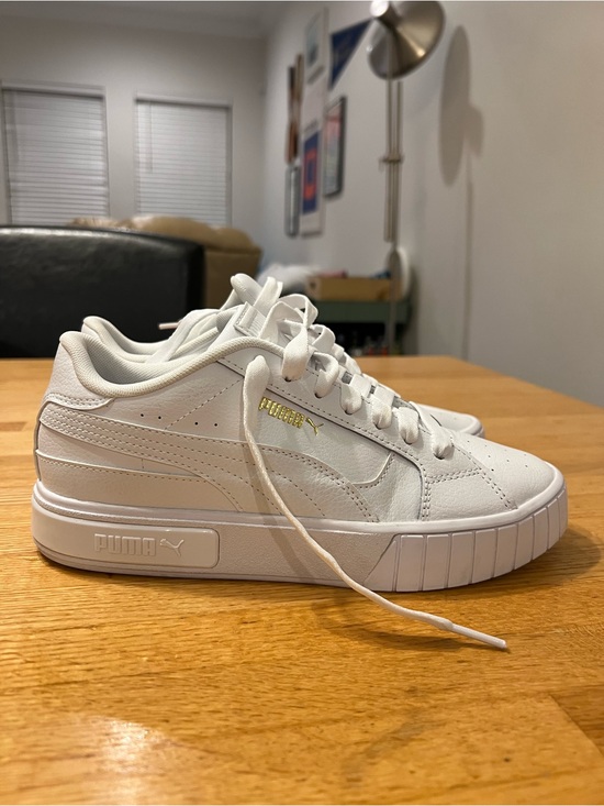 Puma Shoes - Puma Cali-Style White Kids/Womens Low-Top Sneakers